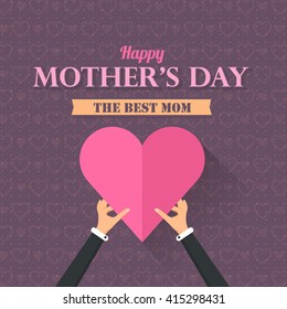 Happy Mother's Day Vector Design. Announcement and Celebration Message Poster, Flyer