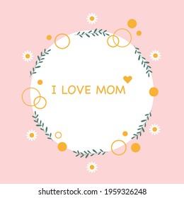 HAPPY MOTHER'S DAY. Vector graphics