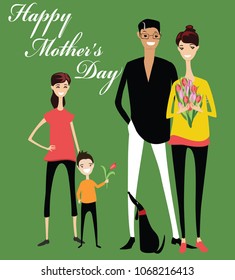 Happy Mother's Day. vector illustration