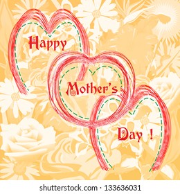 Happy Mothers Day. Vector illustration