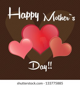 Happy mothers day vector illustration