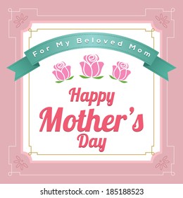 Happy Mother's Day Vector Illustration