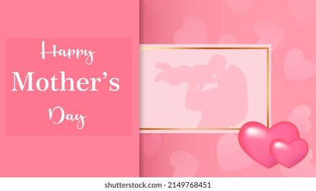 Happy Mother's Day vector illustration. mothers day vector illustration for greeting card, social  media posts.