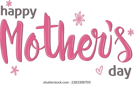Happy mothers day vector illustration