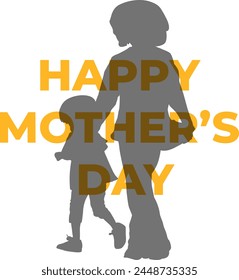 Happy mothers day vector illustration