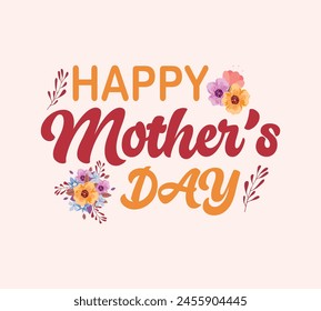 Happy Mother's Day vector illustration