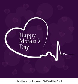 Happy Mother's day Vector Illustration. vector greeting card and banner.	