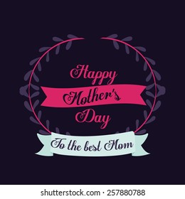 Happy Mothers day, vector illustration