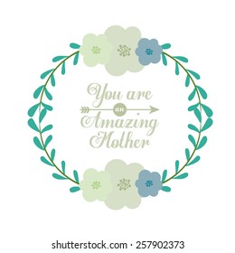 Happy Mothers day, vector illustration