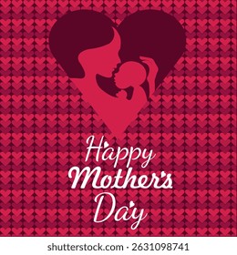 Happy Mothers Day vector illustration