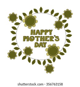 Happy mother's day vector illustration 