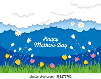 Happy Mother's day. Vector illustration