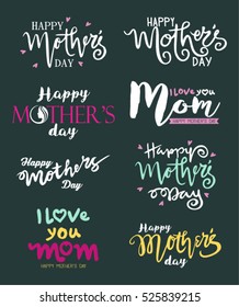 Happy Mothers Day.  Vector illustration. 