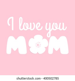 Happy Mothers Day vector lettering.Greeting card design for Mother's Day.Vector royalty free stock illustration for greeting card, ad, promotion, poster, flier, blog, article, social media, marketing