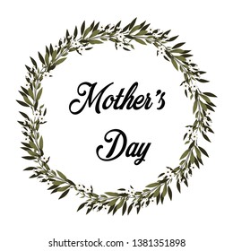 Happy Mother's Day Vector Template Design Illustration