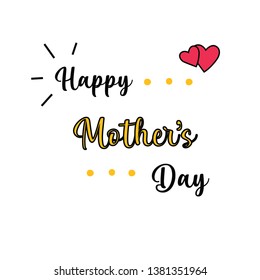 Happy Mother's Day Vector Template Design Illustration