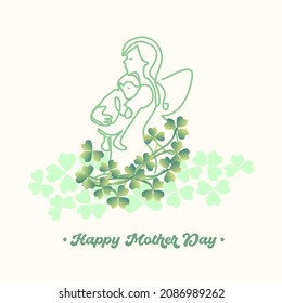 
Happy mother's day vector for template or design element