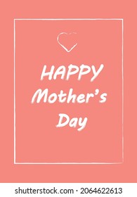 Happy Mother's Day. Vector templates. Design element for card, poster, banner and other use.