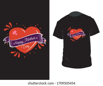 "Happy mother's day" mother's day Vector T-shirt Design