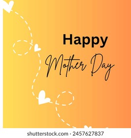 Happy Mother's Day, which is observed on May 8 every year,  vector illustration with gradient background