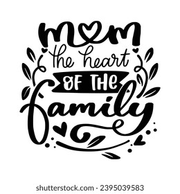 Happy Mother's Day wishes with heart. Mother day calligraphy, elegant best quotes for banners or greeting cards. Vector illustration