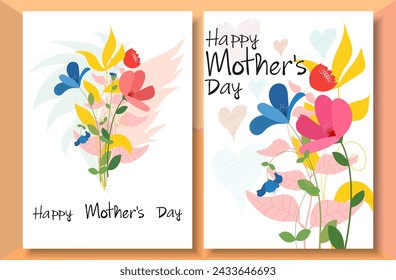 Happy Mother's Day wishing greeting cards, poster, background.