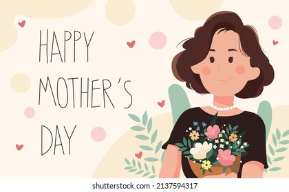 Happy Mother's Day to your flower-holding mom