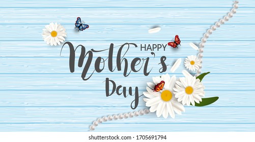 Happy Mother's Day,Sale promotion banner, poster or flyer vector illustration 3D style,Valentines day super sale promotion shopping online.