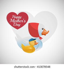Happy mothers design. white background. celebration concept