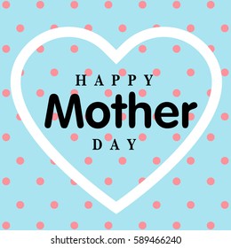 Happy Mothers Typographical Background vector