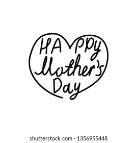Happy mothers's day inscriptions with heart for mother day, inscriptions made gel pen