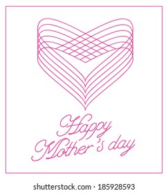 Happy Mothers's Day lettering background.