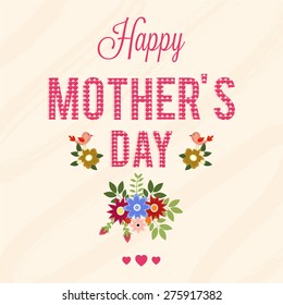 Happy Mothers's Day Typographical Background