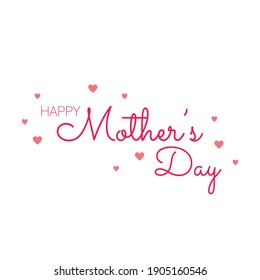 Happy Mothers's Day Typographical Design Card