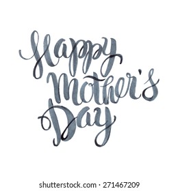 Happy Mothers's Day Watercolor Letteringl Background