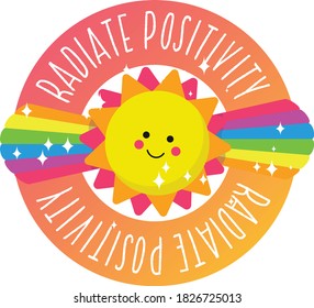 Happy Motivational radiate Positivity Image