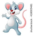 Happy mouse cartoon