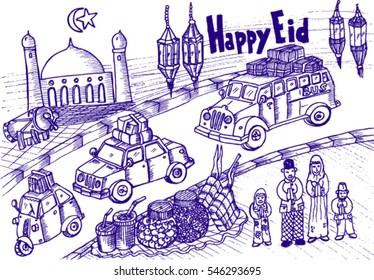 happy mubarak, sketch