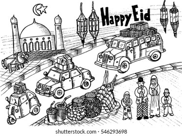 happy mubarak, sketch