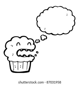 happy muffin cartoon