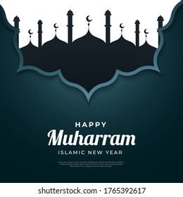 Happy Muharram Islamic New Year Background