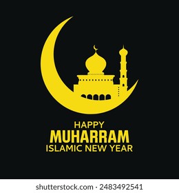  Happy Muharram, Islamic new year, Islamic background