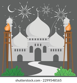 Happy Muharram. happy new Hijri year 1438, happy new year for all Muslim community. the Arabic text means" happy new Hijri year"