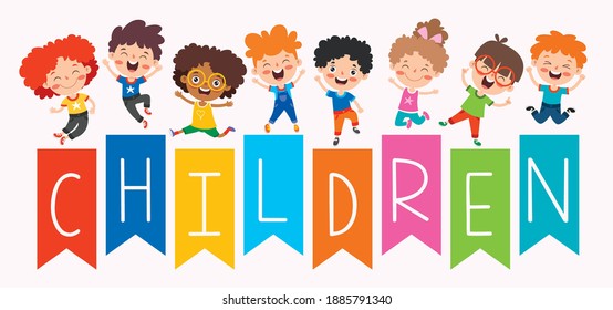 Happy Multi Ethnic Kids Playing Together