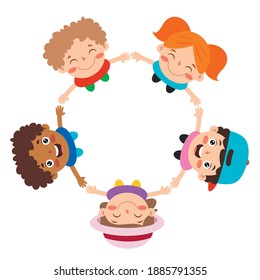 Happy Multi Ethnic Kids Playing Together