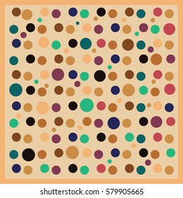 happy multicolor dot pattern vector