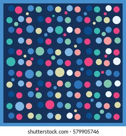 happy multicolor dot pattern vector