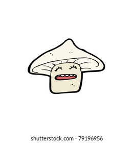 happy mushroom cartoon