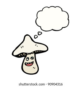 happy mushroom cartoon