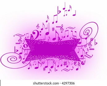 Happy music banner